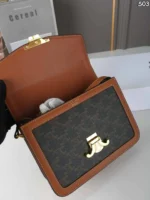 CELINE Triomphe キャンバス ショルダーバック ケース付き 22*16.5cm - 画像 (11)