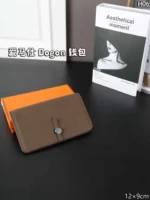 HERMES Dogon 二つ折り財布 ケース付き 12*9cm - 画像 (8)