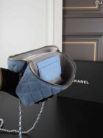 CHANEL 25C デニム バニティー ケース付き 19*12cm - 画像 (6)