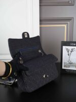 CHANEL cf デニム ショルダーバッグ ケース付き 25*15cm - 画像 (8)
