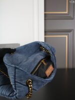 YSL LOULOUPUFFER デニム ショルダーバッグ ケース付き 22*14cm - 画像 (10)