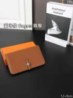 HERMES Dogon 二つ折り財布 ケース付き 12*9cm - 画像 (9)