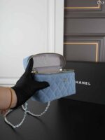 CHANEL 25C デニム バニティー ケース付き 19*12cm - 画像 (9)