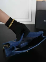 CHANEL デニム ショルダーバッグ ケース付き 23*17cm 21.5*24cm 25*15cm - 画像 (17)