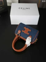CELINE Cuir Triomphe ハンドバッグ ショルダーバッグ ケース付き 15.5*11cm - 画像 (17)