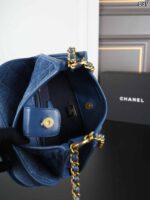 CHANEL デニム ショルダーバッグ ケース付き 23*17cm 21.5*24cm 25*15cm - 画像 (11)
