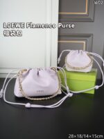 LOEWE Flamenco Purse ハンドバッグ ショルダーバッグ ケース付き 14*15cm 28*18cm - 画像 (8)