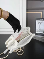 CHANEL 26M coco-Beach メッシュ ショルダーバッグ ケース付き 21*14cm - 画像 (9)