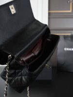 CHANEL Coco Handle キャビア ショルダーバック ケース付き 19*13cm 24*14cm - 画像 (11)