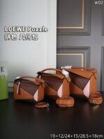LOEWE Puzzle ショルダーバッグ ケース付き 19*12cm 25*15cm 28.5*18cm - 画像 (13)