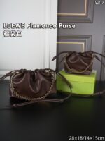 LOEWE Flamenco Purse ハンドバッグ ショルダーバッグ ケース付き 14*15cm 28*18cm - 画像 (5)