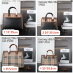 Burberry Title Vintage ハンドバッグ ショルダーバッグ ケース付き 20*20.5cm 35*25cm