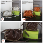 LOEWE Flamenco Purse ハンドバッグ ショルダーバッグ ケース付き 14*15cm 28*18cm - 画像 (4)