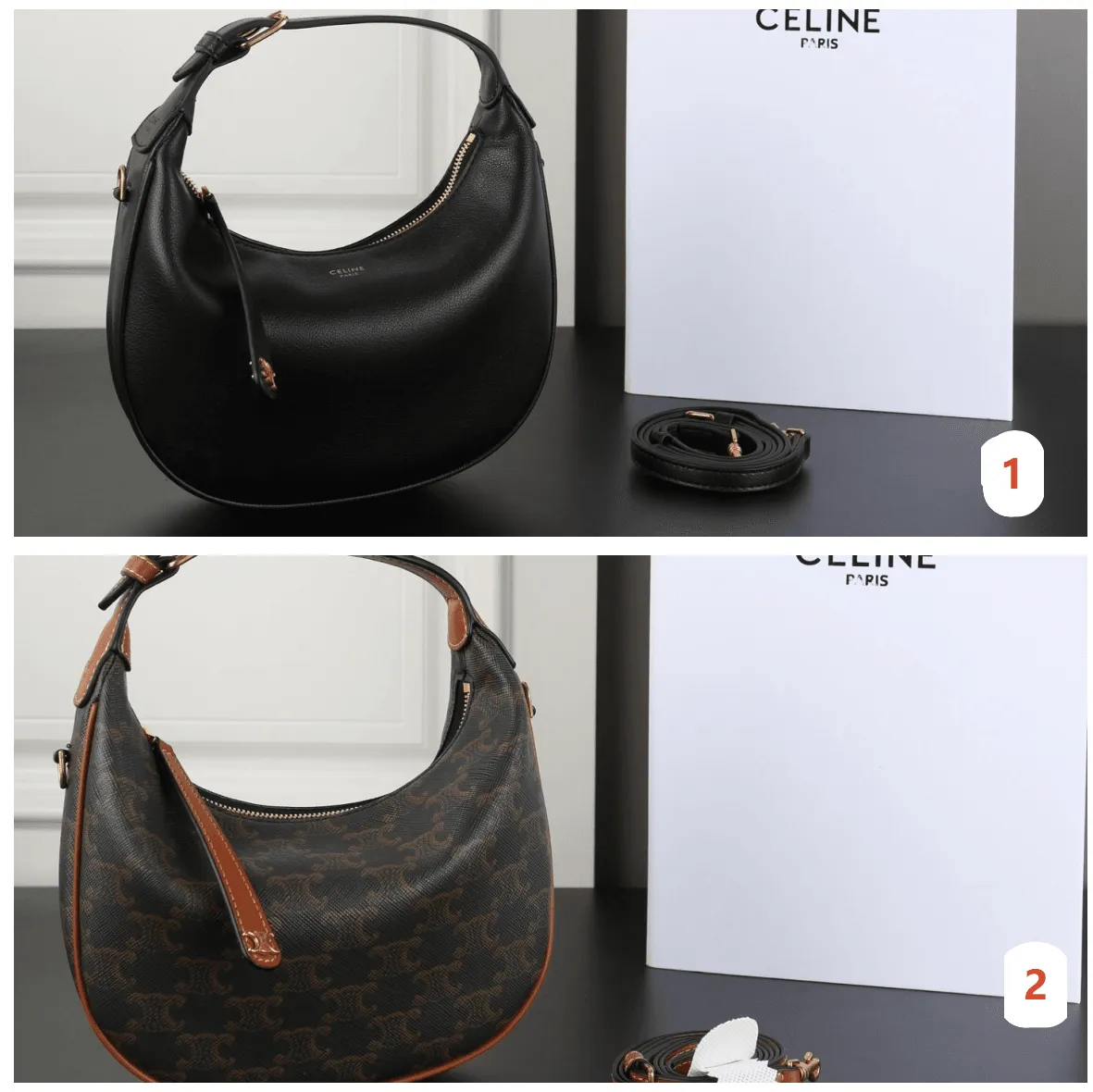 70465009-9895-4b8b-8a3c-665000965a02 CELINE TEEN CELINE LULU 肩掛けバック ケース付き 22*15cm - 画像 (1)