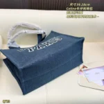 CELINE デニム トートバッグ 39*28cm - 画像 (6)