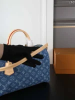 LV Speedy BANDOULI デニム ハンドバッグ ショルダーバック ケース付き 30*22cm - 画像 (7)