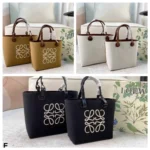 LOEWE anagram tote 刺繡 トートバッグ ケース付き 23*22cm 27*25cm - 画像 (3)