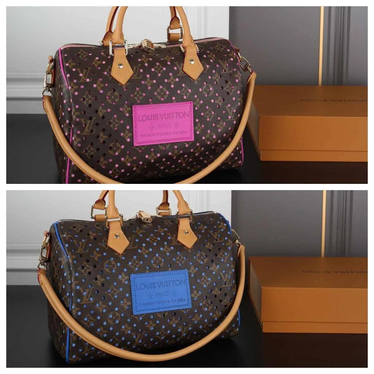 未命名 LV SPEEDY SOFT 30 ハンドバッグ 肩掛けバッグ ケース付き 30*21cm - 画像 (1)