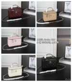 CHANEL Cruise 26C キャビア ハンドバッグ ショルダーバック ケース付き 17*11cm - 画像 (3)