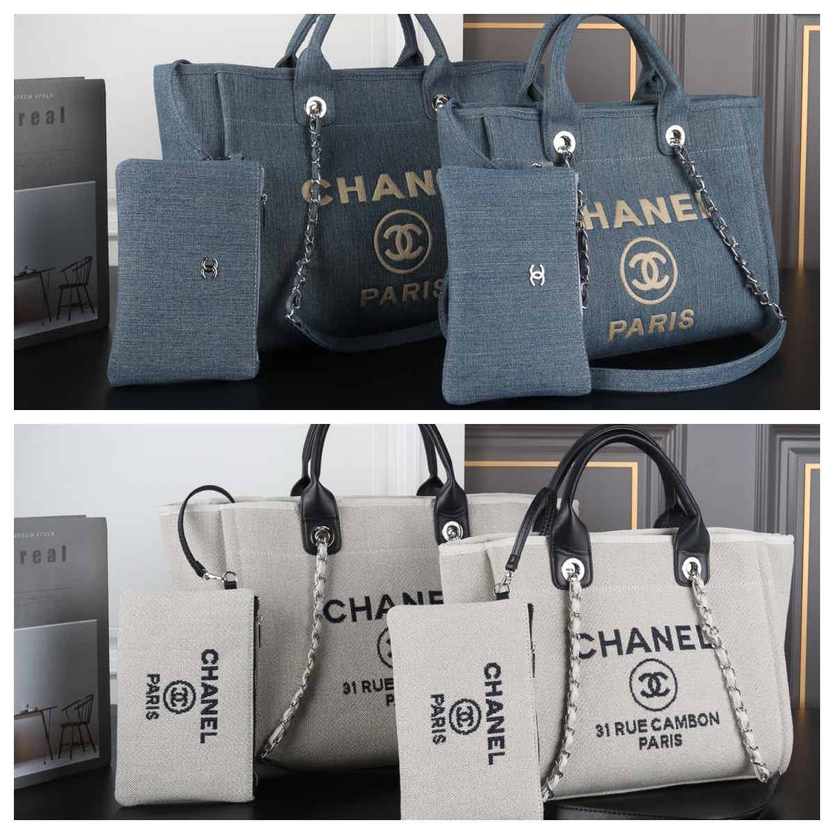 未命名 CHANEL 22SS Tote トートバッグ ポーチ付き ケース付き 32*25cm 37*29cm - 画像 (1)
