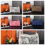 HERMES 刺繡 ハンドバッグ ショルダーバッグ ケース付き 24*15CM - 画像 (5)