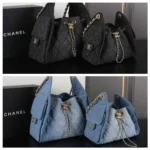 CHANEL 25Bag デニム 肩掛けバッグ ケース付き 22*15CM 26*20CM